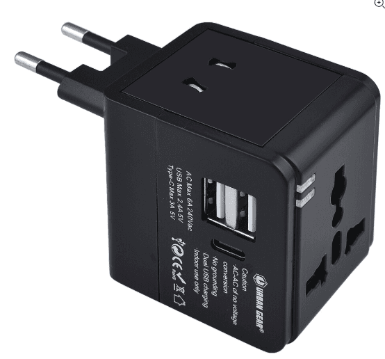 Cube Pro Universal Travel Adapter (USB + C) - 1