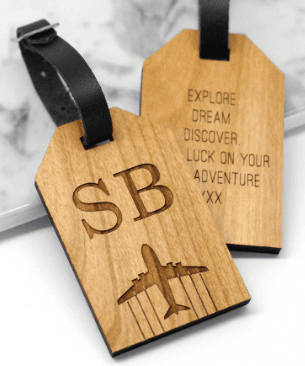 Wooden luggage tag - 1