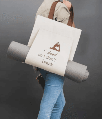 Yoga Canvas Tote Bag - 1