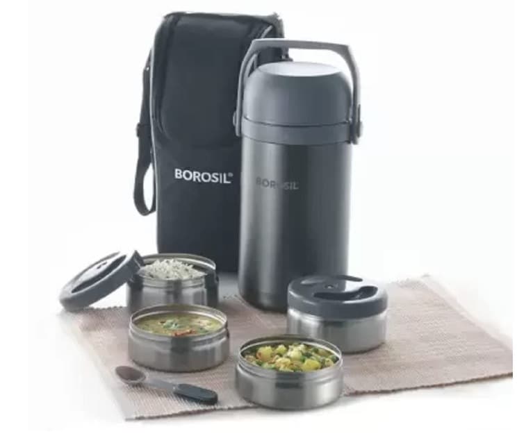 SS Hot-N-Fresh Insulated 4Pcs Containers - 1